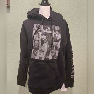 Taylor Swift The Eras Tour Black Hoodie Size Medium